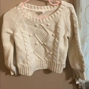 Baby gap 3t white heavy knit sweater